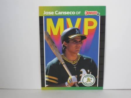 Jose Canseco MVP #BC-5 1989 Donruss Baseball Card